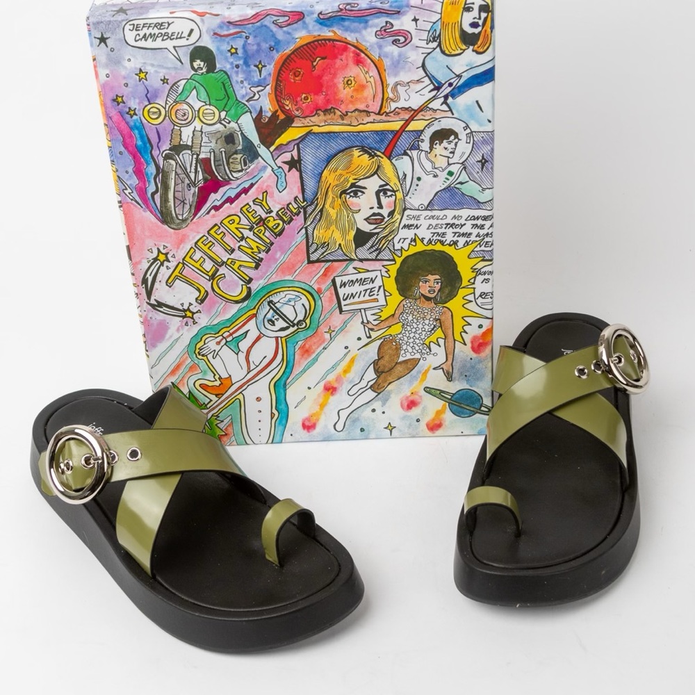 Jeffery Campbell Green Sandals